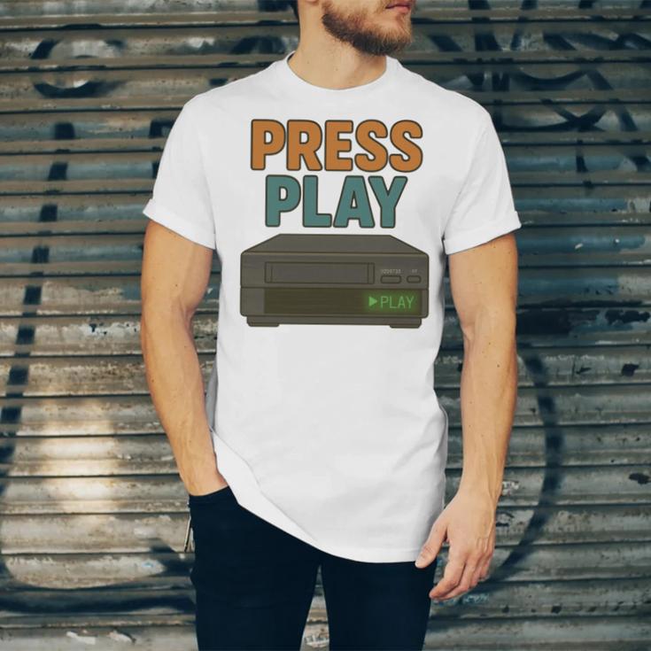 VHS Cassette Retro Analog Nostalgia Theme Unisex Jersey T-Shirt VHS Cassette Retro Analog Nostalgia Theme Unisex Jersey T-Shirt