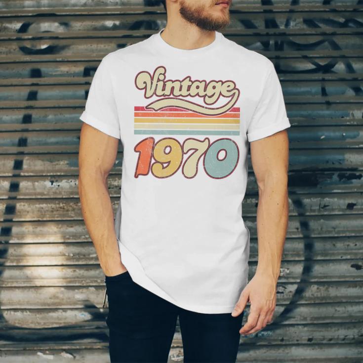 Vintage 1970 Birthday Retro Style 70's Born Nostalgia Outfit Premium Tri-Blend Unisex Jersey T-Shirt Vintage 1970 Birthday Retro Style 70's Born Nostalgia Outfit Premium Tri-Blend Unisex Jersey T-Shirt