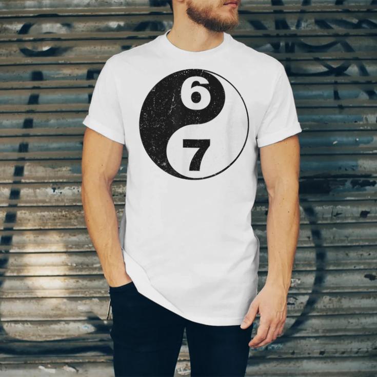 Vintage 6 7 Yin Yang Namaste Six Seven Nostalgia Unisex Jersey T-Shirt