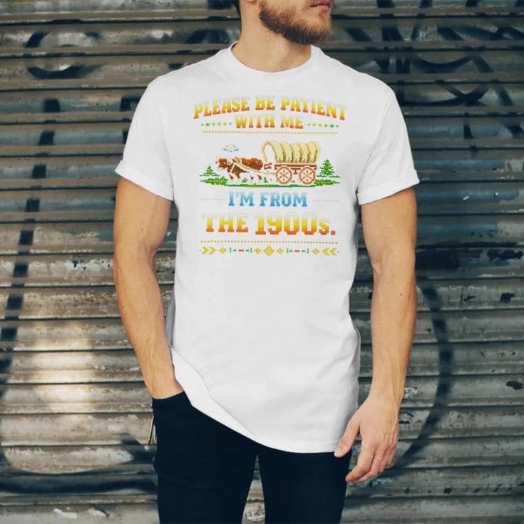 Vintage Please Be Patient With Me I'm From The 1900s Premium Tri-Blend Unisex Jersey T-Shirt