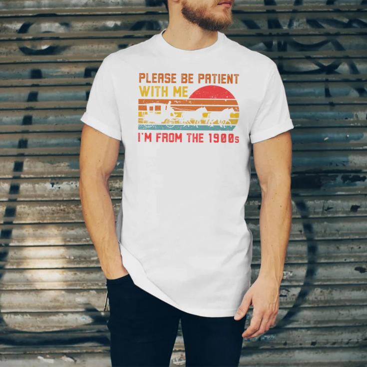 Vintage Retro Please Be Patient With Me I'm From The 1900s Premium Unisex Jersey T-Shirt