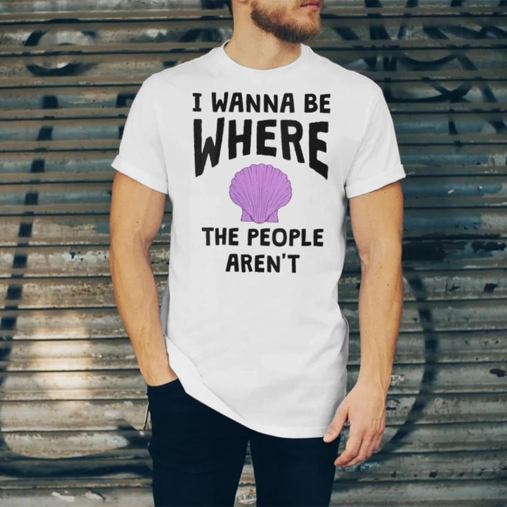 I Wanna Be Where The People Aren't Introvert Unisex Jersey T-Shirt I Wanna Be Where The People Aren't Introvert Unisex Jersey T-Shirt