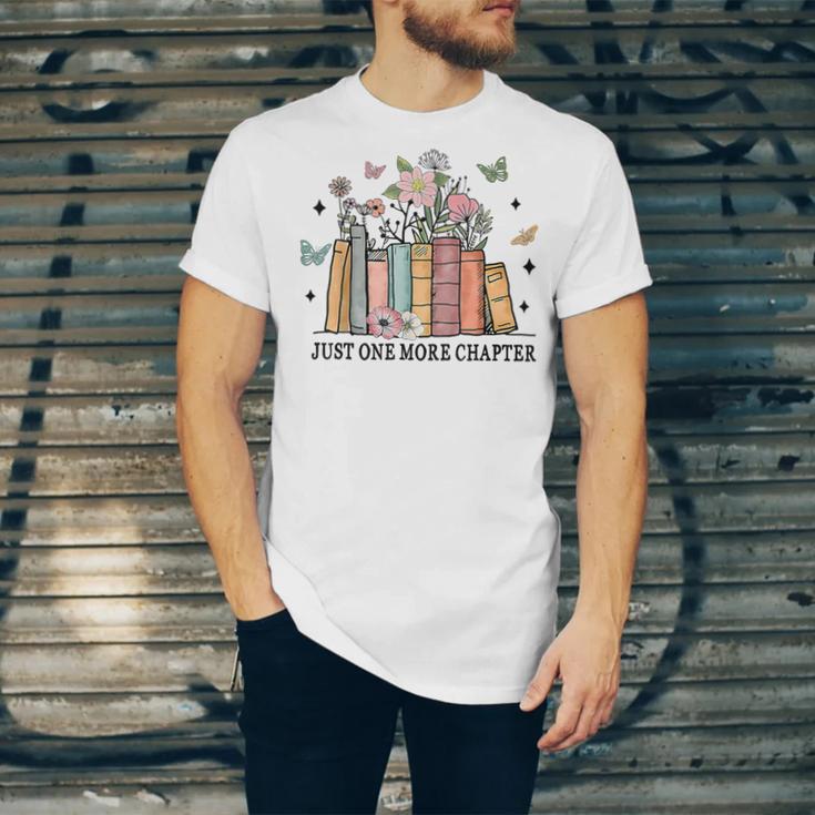 Wildflower Floral Book Just One More Chapter Unisex Jersey T-Shirt Wildflower Floral Book Just One More Chapter Unisex Jersey T-Shirt