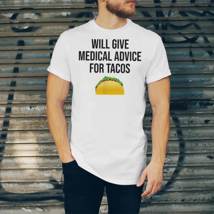 Will Give Medical Advice For Tacos Shirt Graduation MD Unisex Jersey T-Shirt