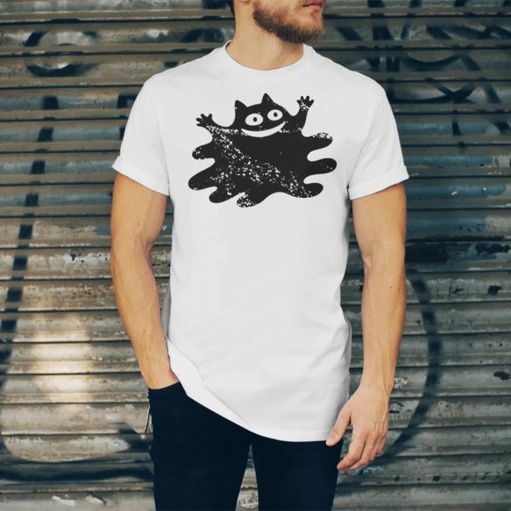Yk2 Grunge Scary Cat With Tail Tomboy 90s Nostalgia Indie Premium Tri-Blend Unisex Jersey T-Shirt