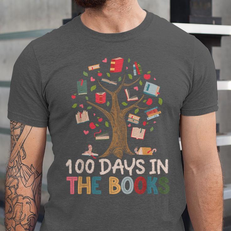 100 Days In The Books Reading Teacher Cute Book Lover Unisex Jersey T-Shirt 100 Days In The Books Reading Teacher Cute Book Lover Unisex Jersey T-Shirt