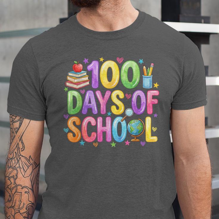 100 Days Of School Book Pencil Teachers Girls Kids 100th Day Unisex Jersey T-Shirt 100 Days Of School Book Pencil Teachers Girls Kids 100th Day Unisex Jersey T-Shirt