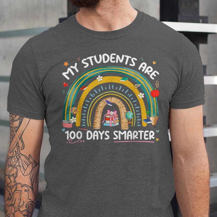 100th Day Of School Teachers Students Women Floral Books Unisex Jersey T-Shirt