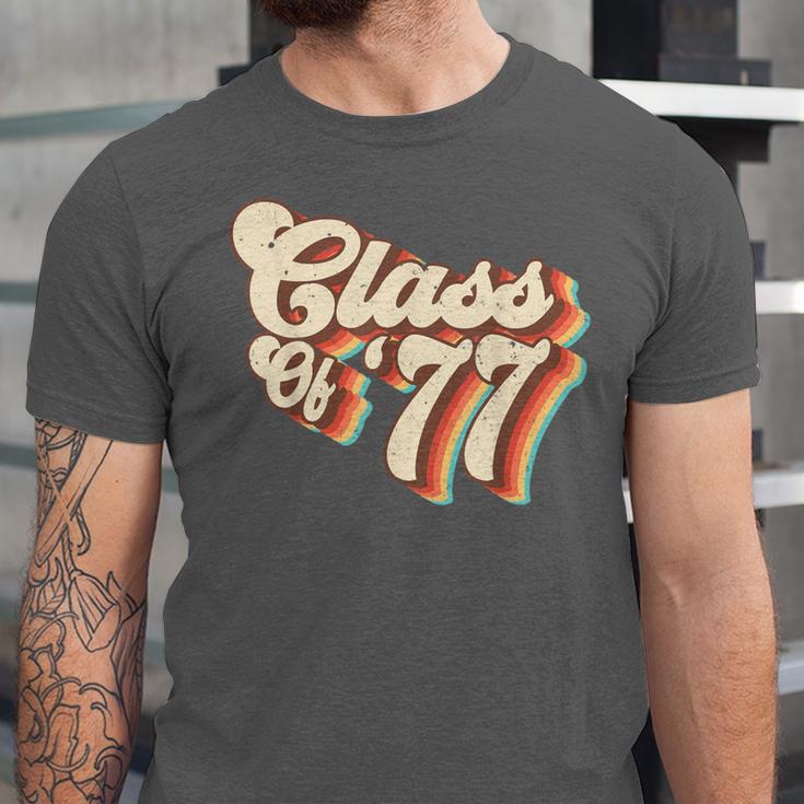 1977 Class Reunion Retro Class Of 77 High School Graduation Unisex Jersey T-Shirt