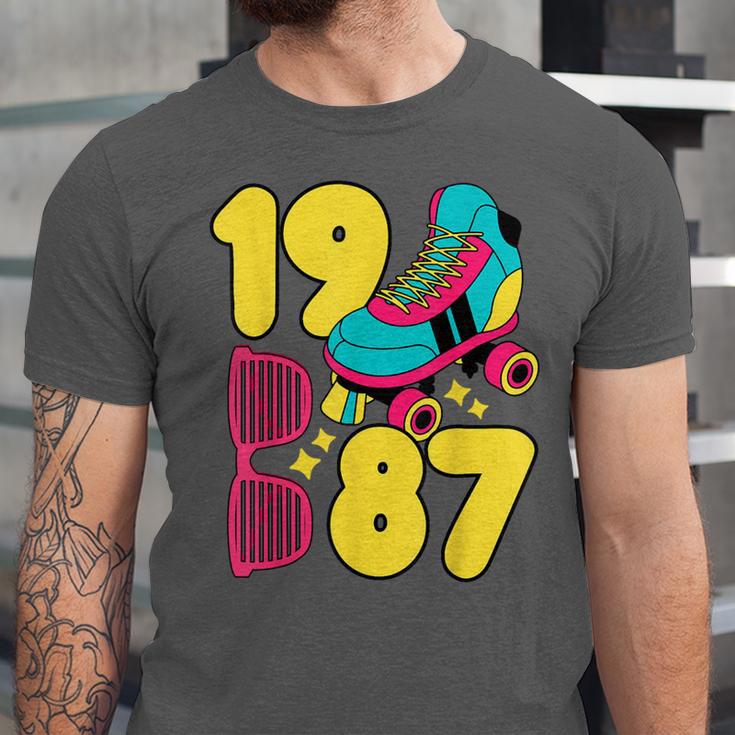 1987 Retro Raised In The 80s Old School Nostalgia Vibes Unisex Jersey T-Shirt