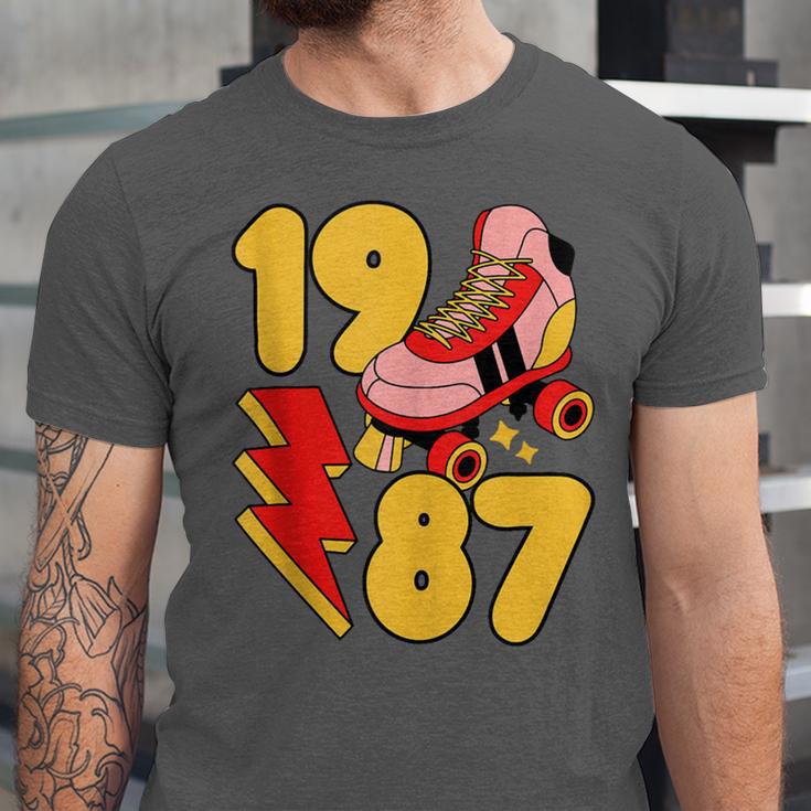 1987 Retro Roller Skate Vintage 80s Nostalgia Collector Unisex Jersey T-Shirt