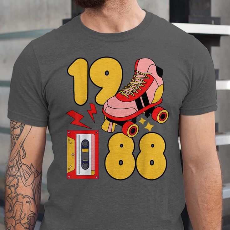 1988 Retro Raised On 80s Music Old School Nostalgia Punk Unisex Jersey T-Shirt