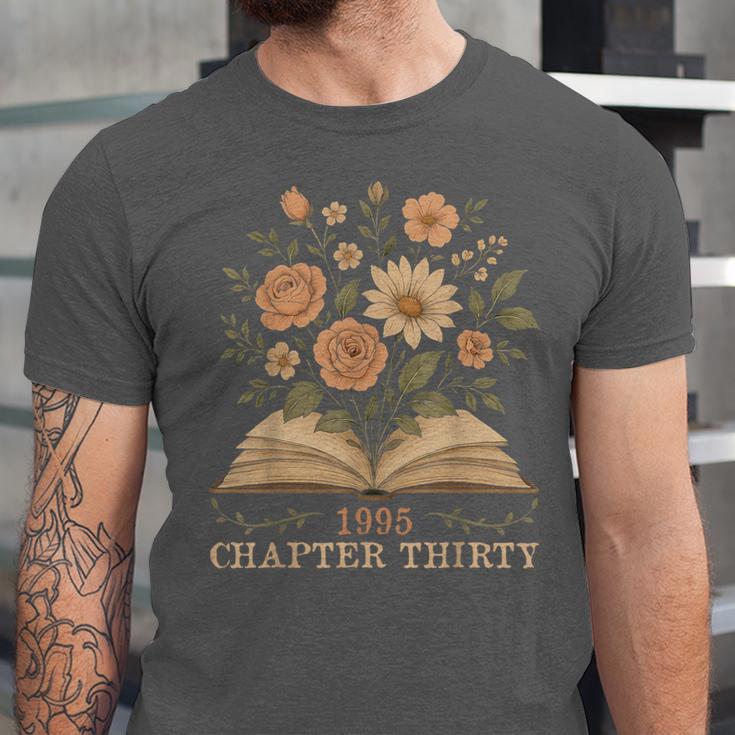 1995 Chapter Thirty Birthday Wildflower Book 30 Year Old Unisex Jersey T-Shirt 1995 Chapter Thirty Birthday Wildflower Book 30 Year Old Unisex Jersey T-Shirt