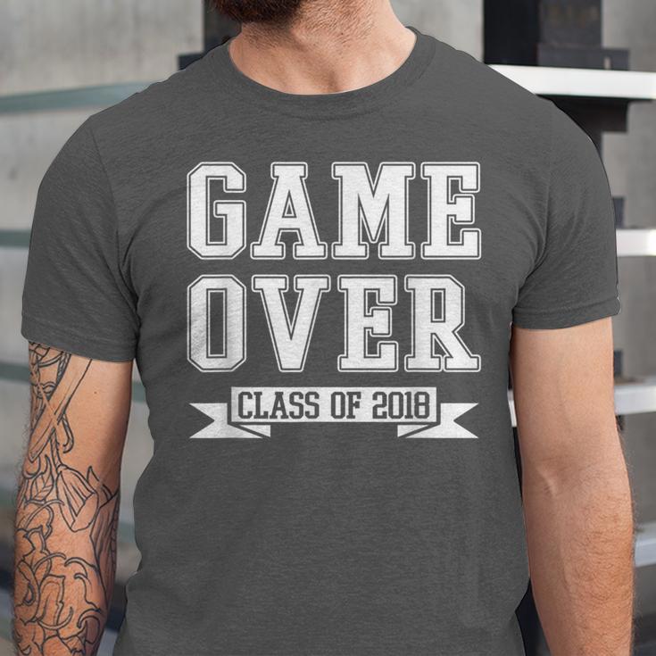 2018 Game Over College High School Graduation Senior Shirt Unisex Jersey T-Shirt