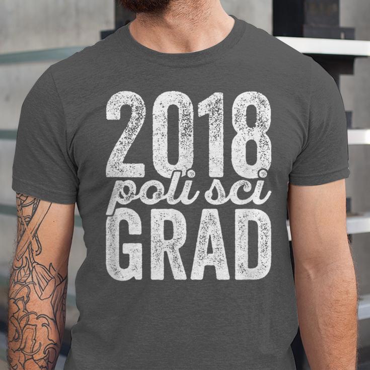 2018 Political Science Graduation Graduate Degree Unisex Jersey T-Shirt
