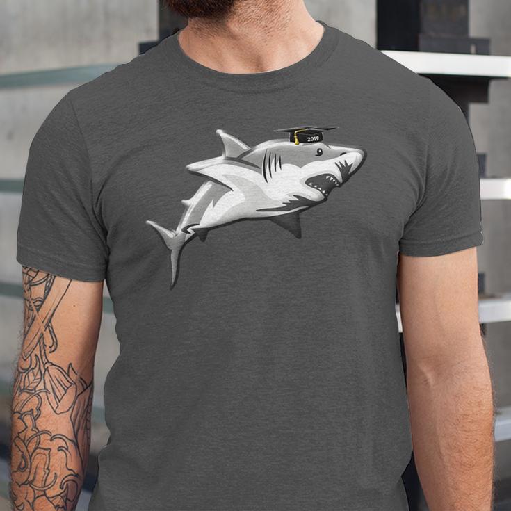 2019 Graduation SharkShirt High School College Grad Unisex Jersey T-Shirt