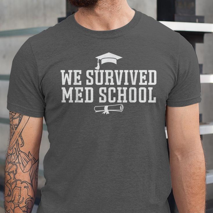 2025 We Survived Med Medical School Degree Graduation Day Unisex Jersey T-Shirt