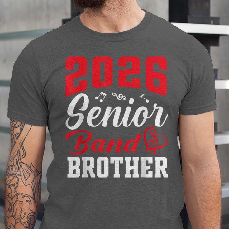 2026 Senior Band Brother Class Of 2026 Parent Graduation Unisex Jersey T-Shirt