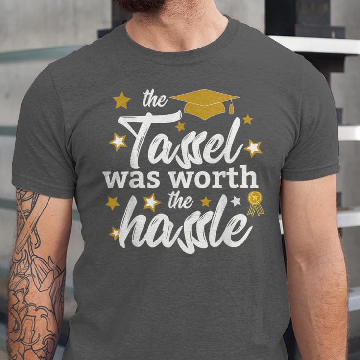 2026 Tassel Graduation The Tassel Was Worth The Hassle Unisex Jersey T-Shirt