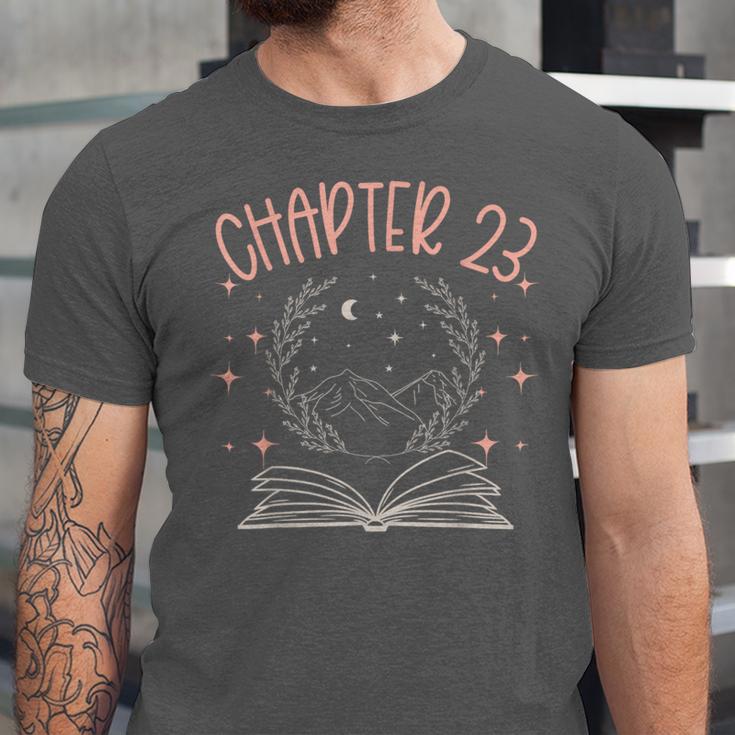 23rd Birthday Women Book Lovers Chapter 23 Its My Birthday Unisex Jersey T-Shirt