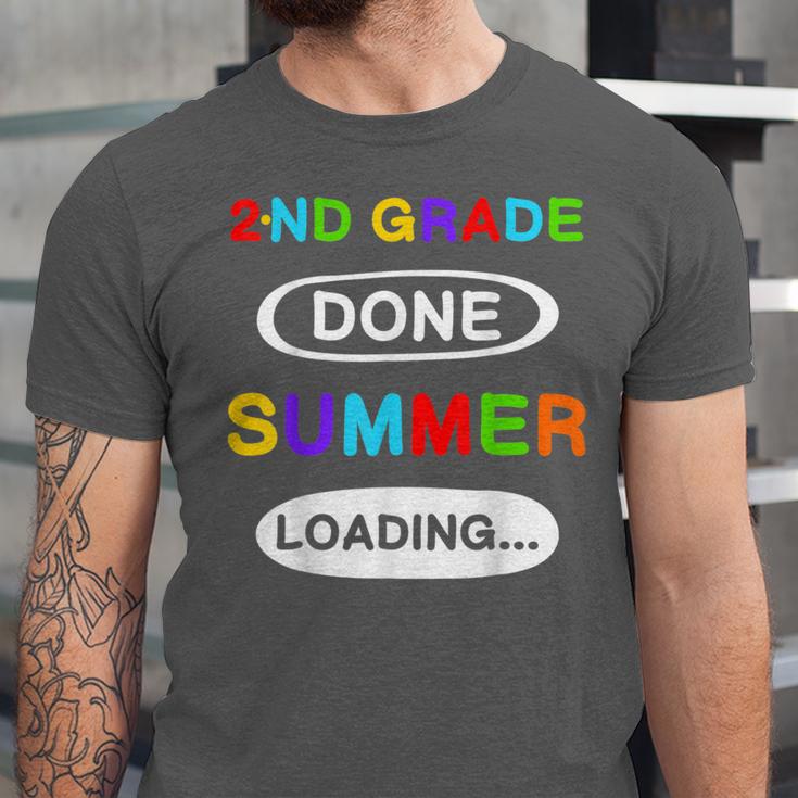 2nd Grade Graduation Shirt 2nd Grade Done Summer Loading Unisex Jersey T-Shirt