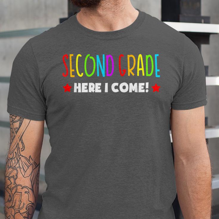 2nd Grade Here I Come Kids 1st Grade Graduation Unisex Jersey T-Shirt