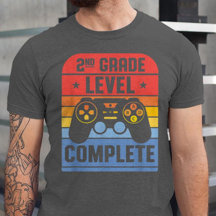 2nd Grade Level Complete Graduation Student Video Gamer Unisex Jersey T-Shirt