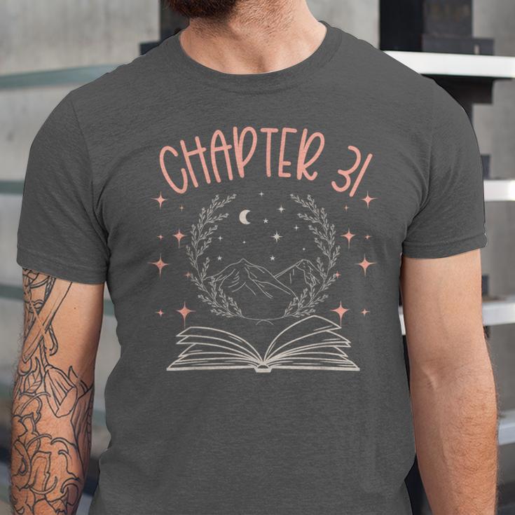 31st Birthday Women Book Lovers Chapter 31 Its My Birthday Unisex Jersey T-Shirt