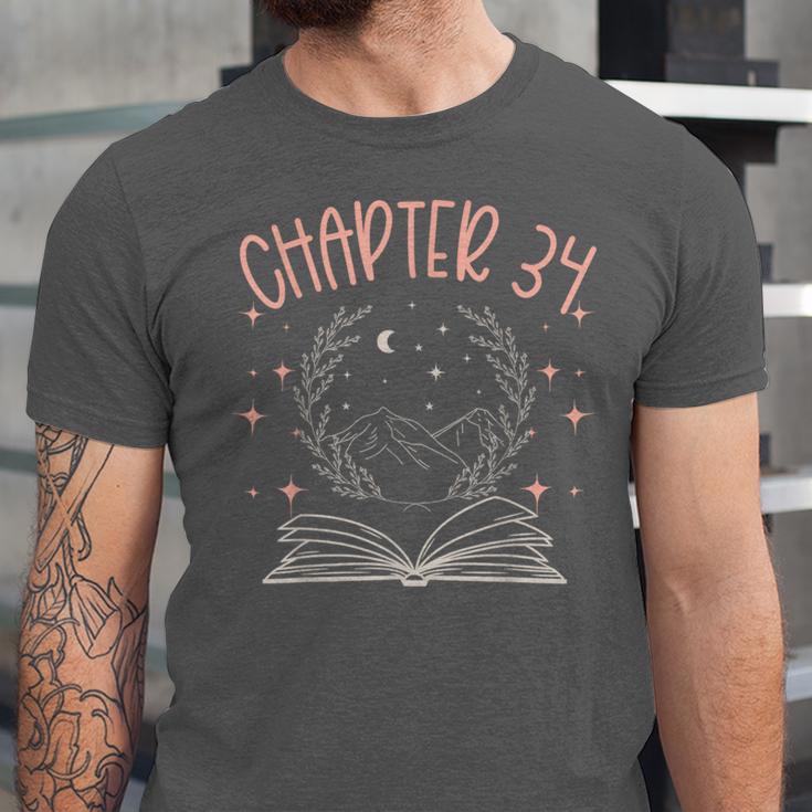 34th Birthday Women Book Lovers Chapter 34 Its My Birthday Unisex Jersey T-Shirt