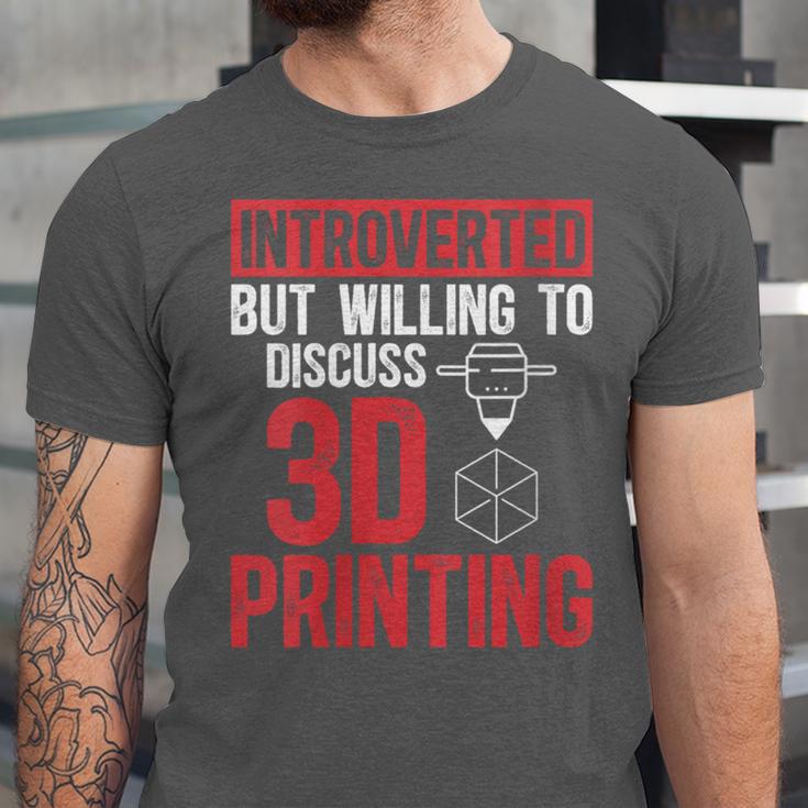 3D Printer Introvert 3D Printing Unisex Jersey T-Shirt 3D Printer Introvert 3D Printing Unisex Jersey T-Shirt