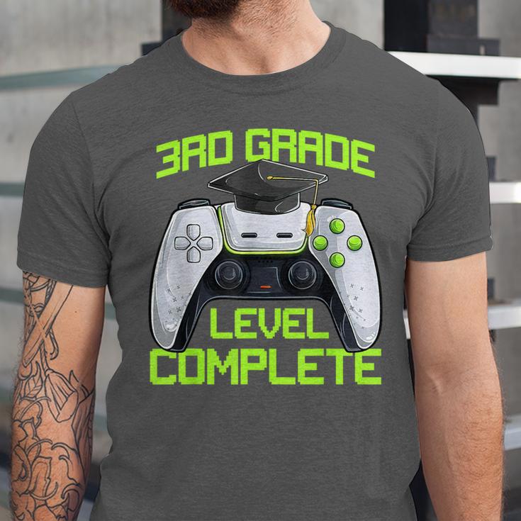 3rd Grade Level Complete Gamer Class Of 2026 Graduation Unisex Jersey T-Shirt