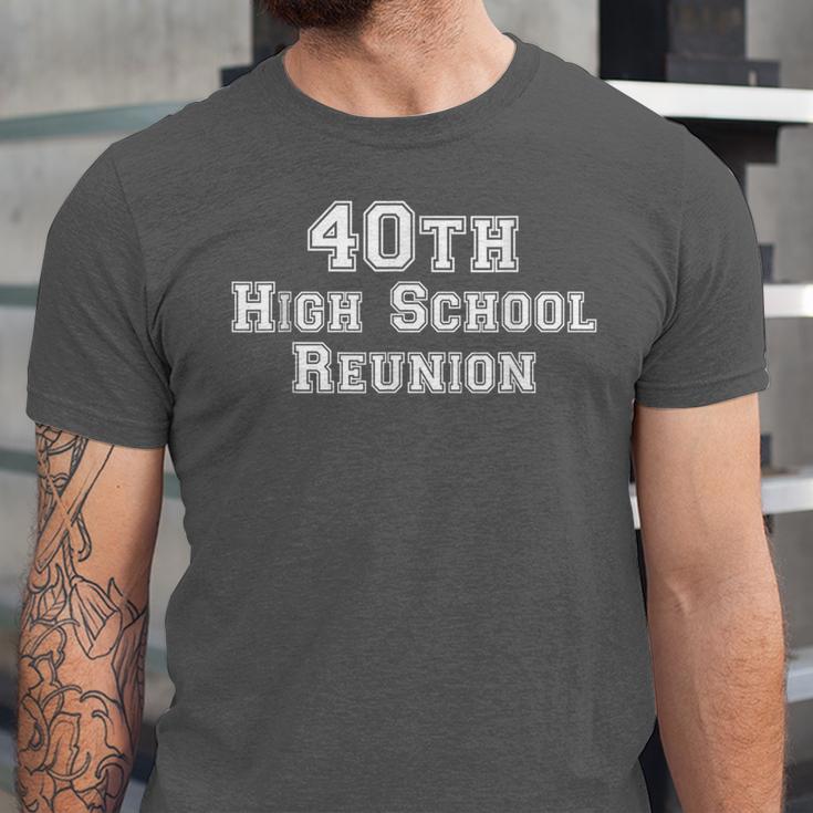 40th High School Reunion Class Of Graduation Year Unisex Jersey T-Shirt