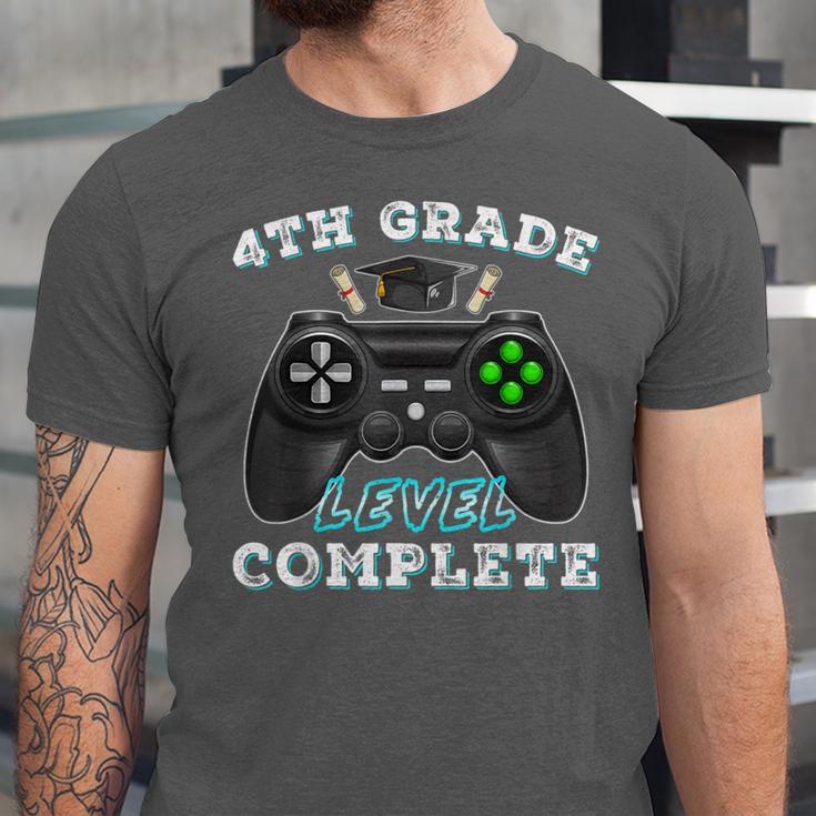4th Grade Level Complete Gamer 4 Grade Graduation Unisex Jersey T-Shirt