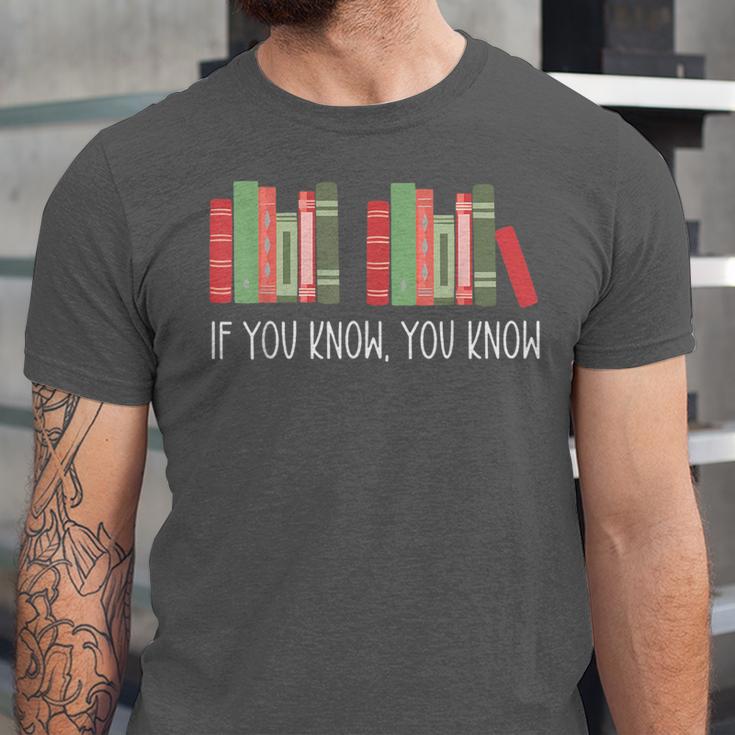 6 7 If You Know You Know Book Lover Six Seven Meme Unisex Jersey T-Shirt