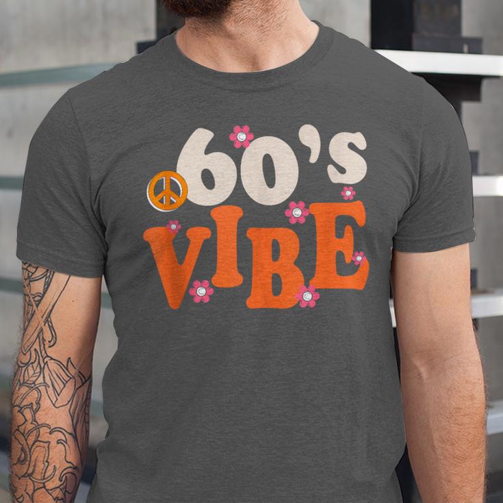 60's Vibe Retro Nostalgia Classic Mixtape Era 1960s Party Unisex Jersey T-Shirt