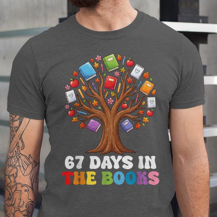 67 Days In The Books Reading Teacher 67th Day Of School Kids Unisex Jersey T-Shirt 67 Days In The Books Reading Teacher 67th Day Of School Kids Unisex Jersey T-Shirt