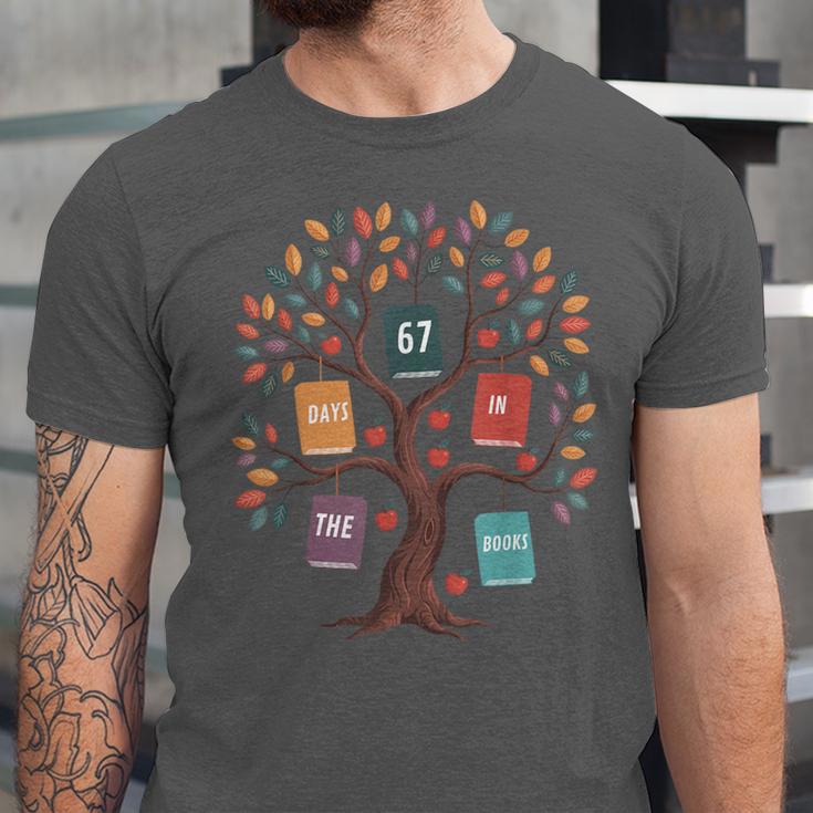 67 Days In The Books Reading Teacher 67th Day Of School Unisex Jersey T-Shirt 67 Days In The Books Reading Teacher 67th Day Of School Unisex Jersey T-Shirt