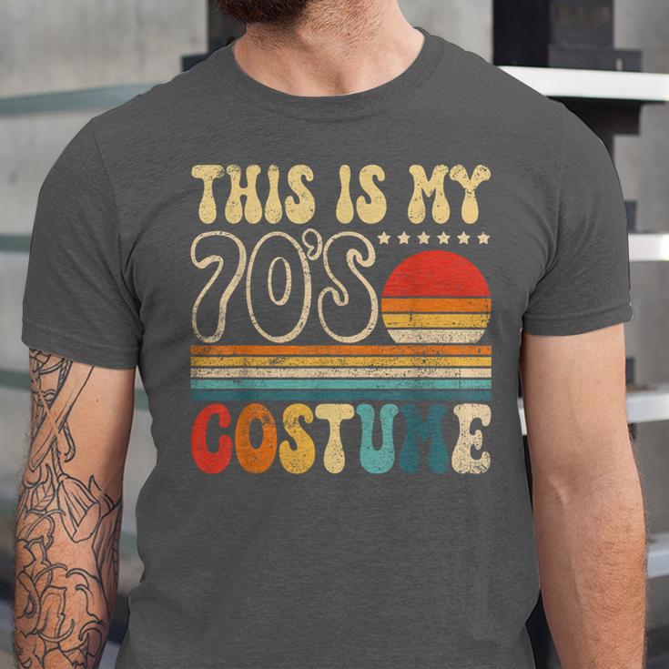 This Is My 70s Costume Vintage Nostalgia Mixtape 1970s Party Unisex Jersey T-Shirt