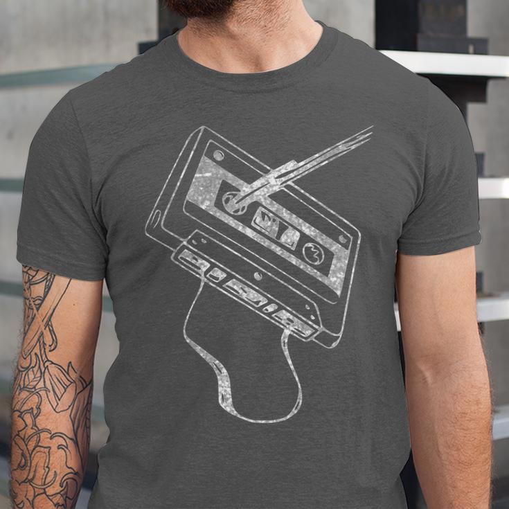 80s 90s Nostalgia Retro Cassette Tape Vintage Music Lovers Unisex Jersey T-Shirt