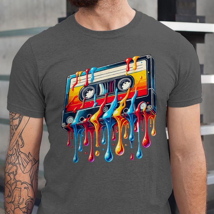 80s 90s Retro Party Costume Nostalgia Cassette Unisex Jersey T-Shirt