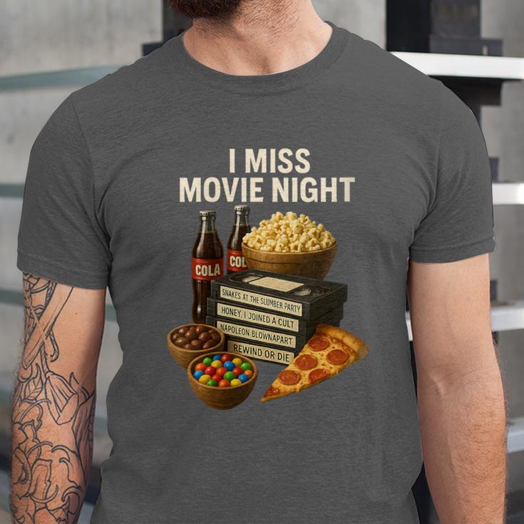 80's & 90's Nostalgia T- Shirt I Miss Movie Night Unisex Jersey T-Shirt 80's & 90's Nostalgia T- Shirt I Miss Movie Night Unisex Jersey T-Shirt