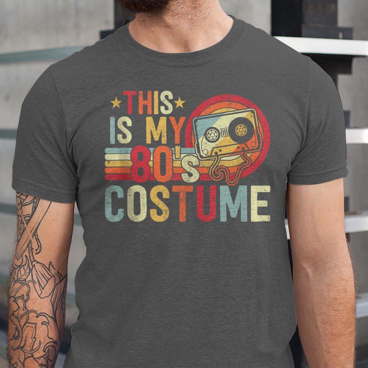 This Is My 80s Costume Vintage Style Nostalgia 1980s Retro Unisex Jersey T-Shirt