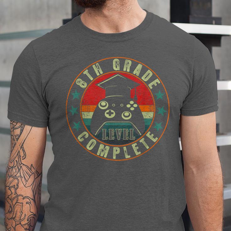 8th Grade Graduation Gamer 8th Grade Level Complete Unisex Jersey T-Shirt