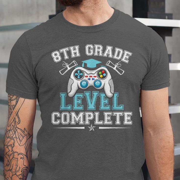 8th Grade Level Complete Graduation 2025 Class Eighth Grade Unisex Jersey T-Shirt