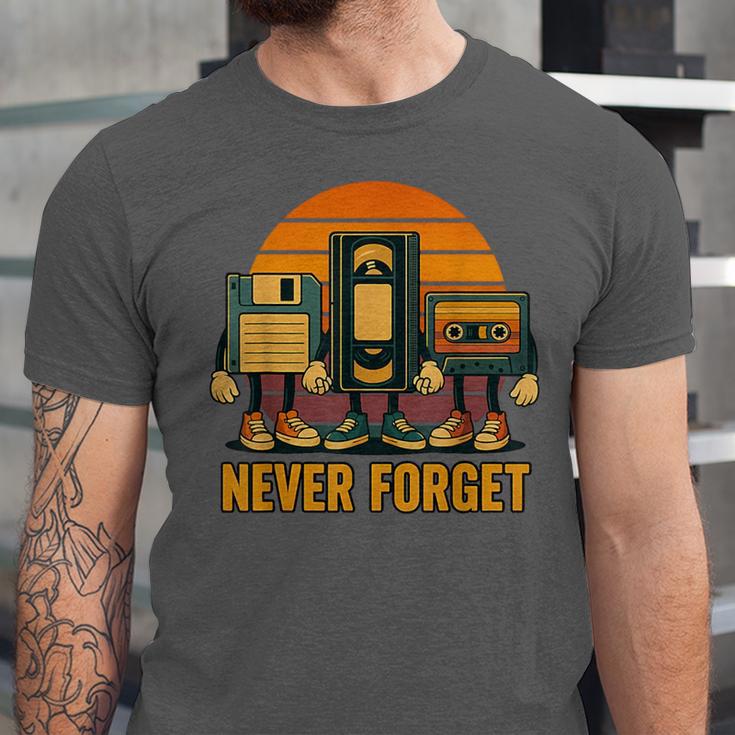 90s Nostalgia Never Forget Retro Unisex Jersey T-Shirt 90s Nostalgia Never Forget Retro Unisex Jersey T-Shirt