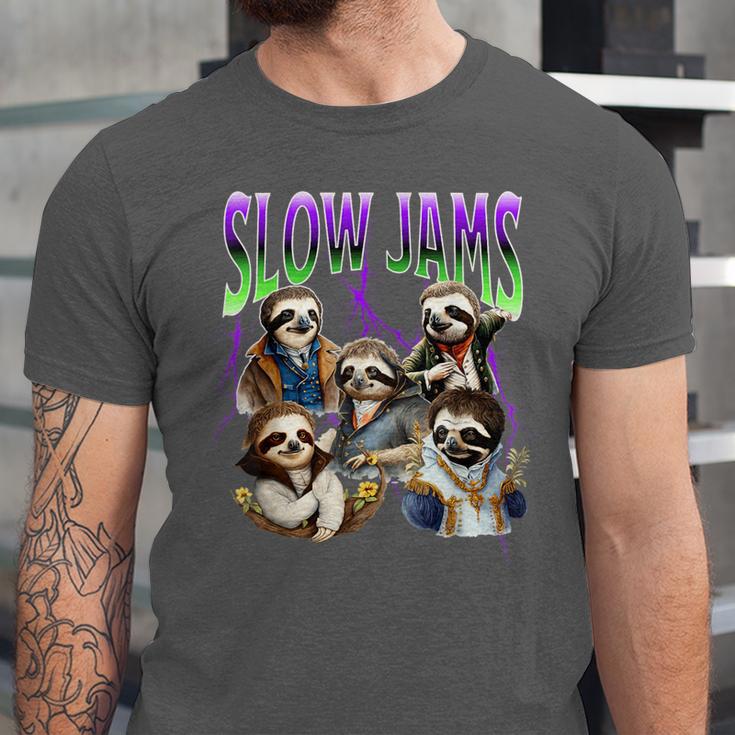 90s Style Bootleg Trendy Sloth Design For Introverts Unisex Jersey T-Shirt