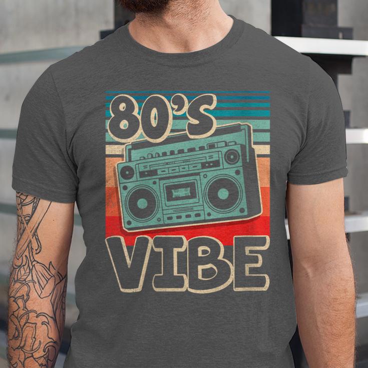 90's Vibe Vintage Style Cassette Tape Nostalgia 1990s Party Unisex Jersey T-Shirt