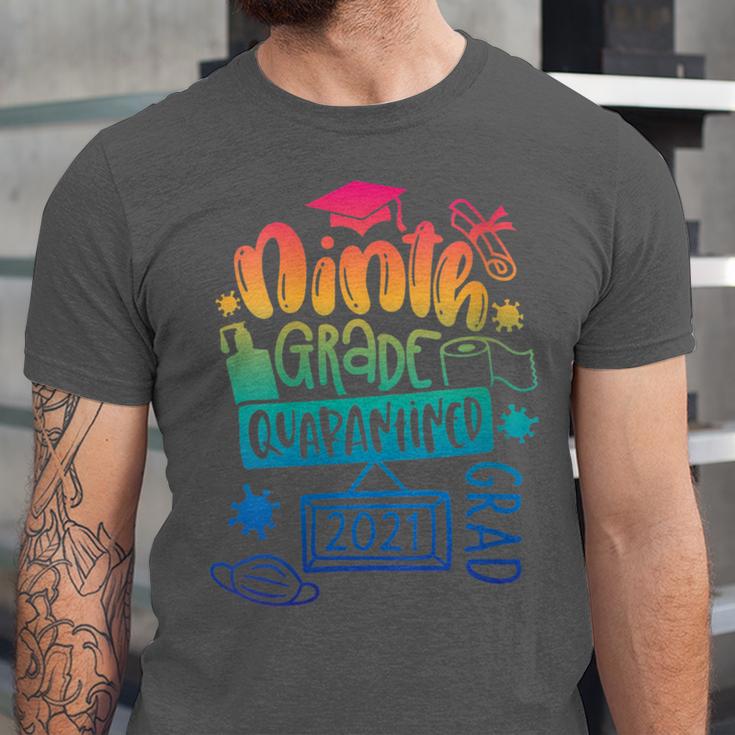 9th Grade Graduate 2021 Graduate Quarantine Ninth Graduation Unisex Jersey T-Shirt