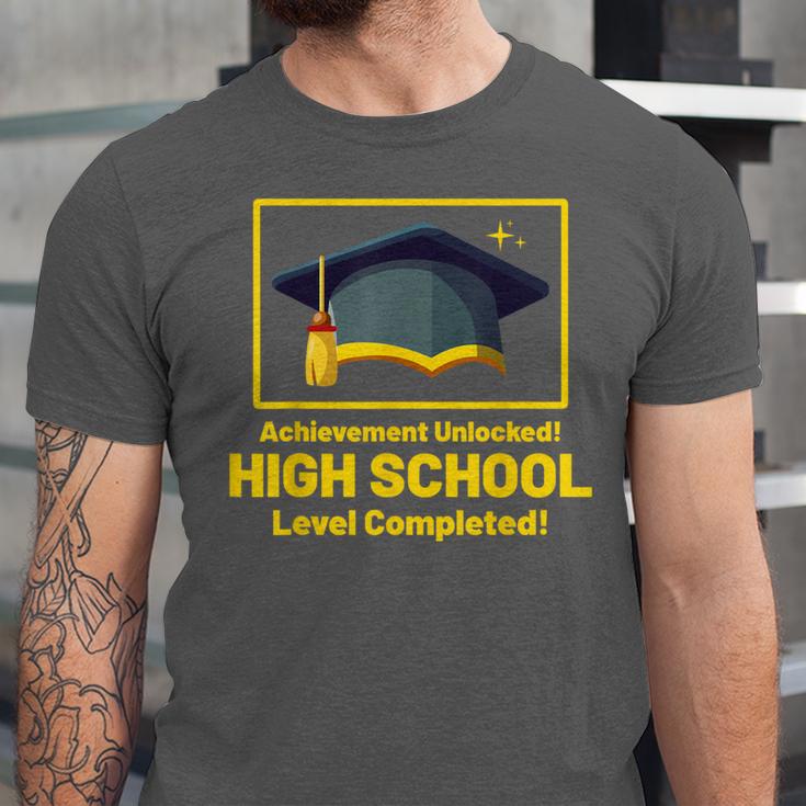 Achievement Unlocked High School Graduation Gamer Unisex Jersey T-Shirt