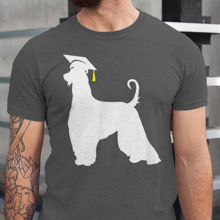 Afghan Hound Graduation Dog Graduate Men Women Kids Unisex Jersey T-Shirt